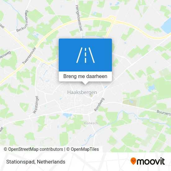 Stationspad kaart