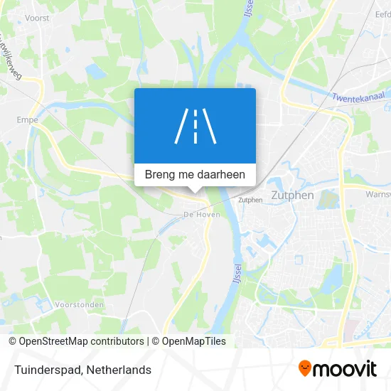 Tuinderspad kaart