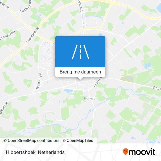 Hibbertshoek kaart