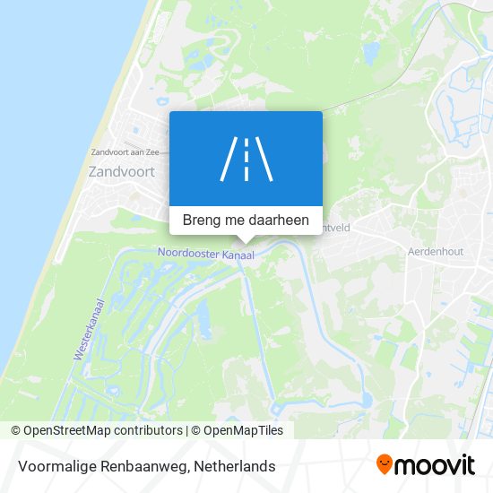 Voormalige Renbaanweg kaart