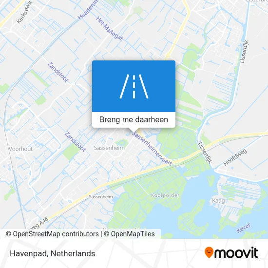Havenpad kaart