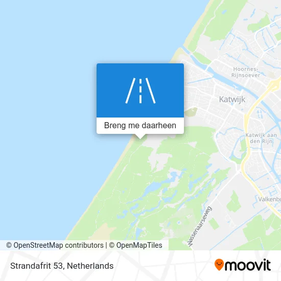Strandafrit 53 kaart