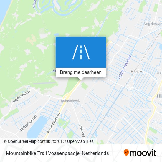 Mountainbike Trail Vossenpaadje kaart