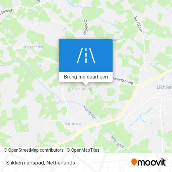 Slikkermanspad kaart