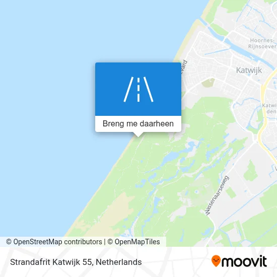 Strandafrit Katwijk 55 kaart