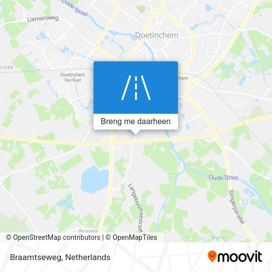 Braamtseweg kaart