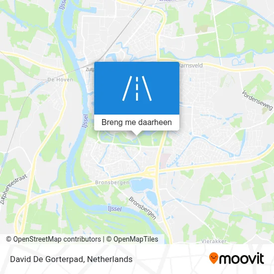 David De Gorterpad kaart