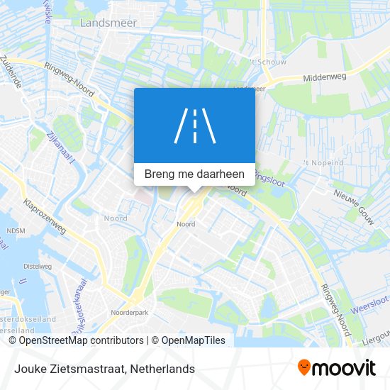 Jouke Zietsmastraat kaart