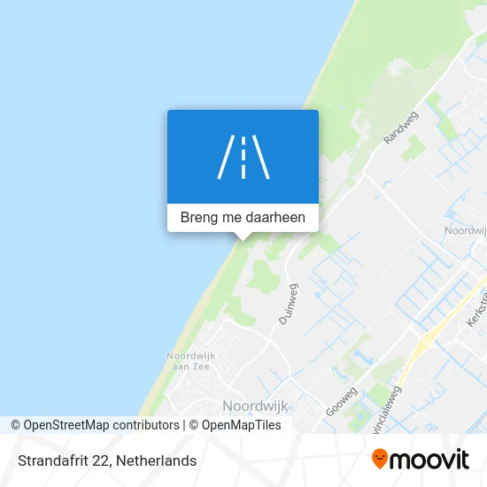 Strandafrit 22 kaart