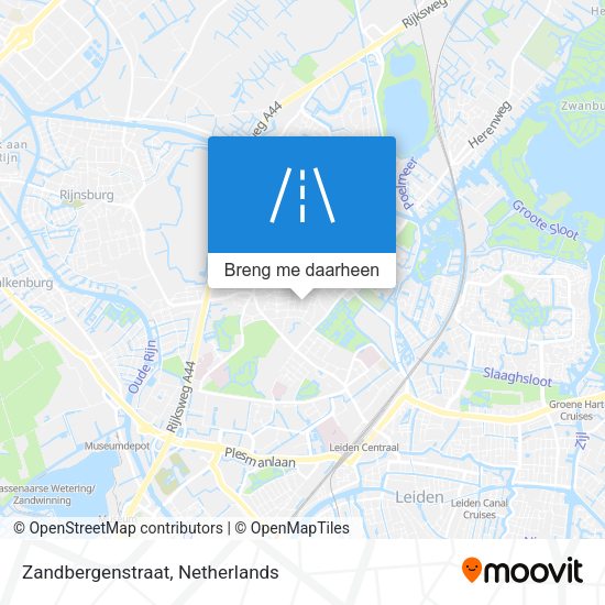 Zandbergenstraat kaart