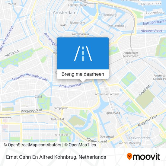 Ernst Cahn En Alfred Kohnbrug kaart