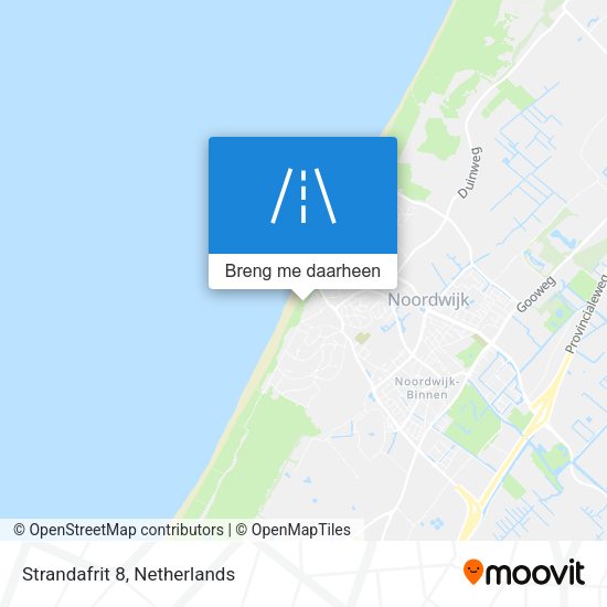 Strandafrit 8 kaart