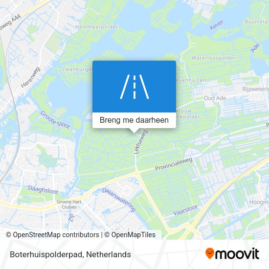 Boterhuispolderpad kaart