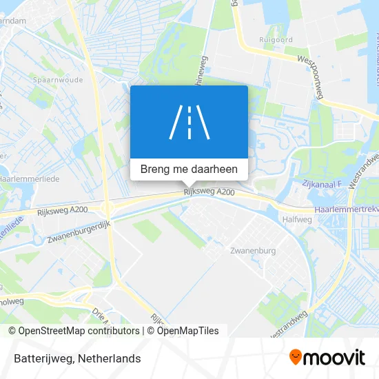 Batterijweg kaart