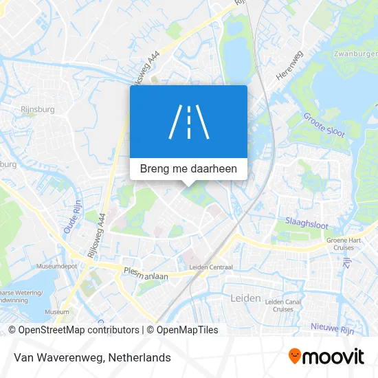 Van Waverenweg kaart