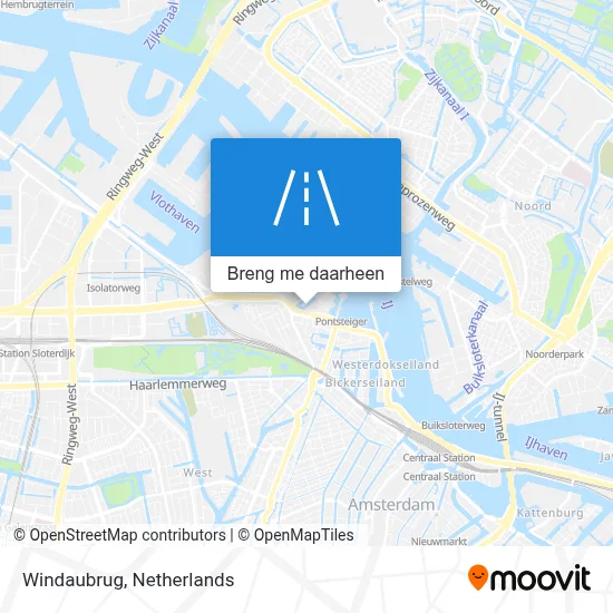 Windaubrug kaart