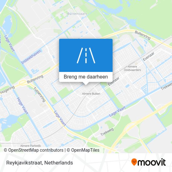 Reykjavikstraat kaart