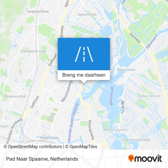 Pad Naar Spaarne kaart