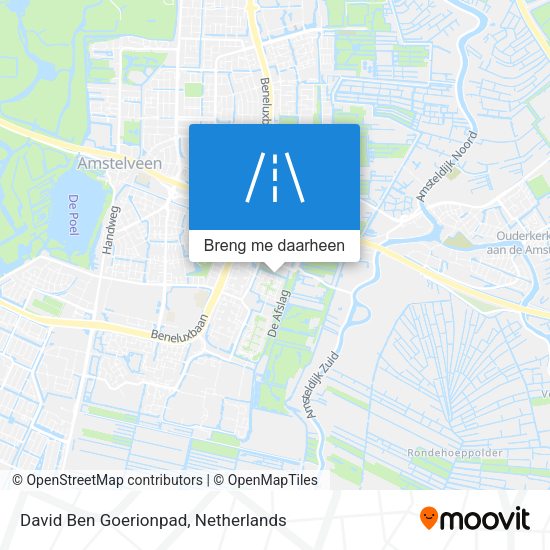 David Ben Goerionpad kaart