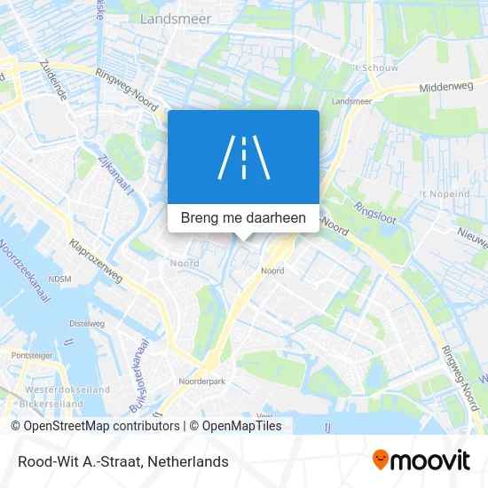 Rood-Wit A.-Straat kaart