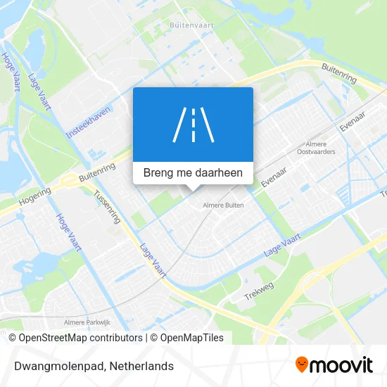 Dwangmolenpad kaart