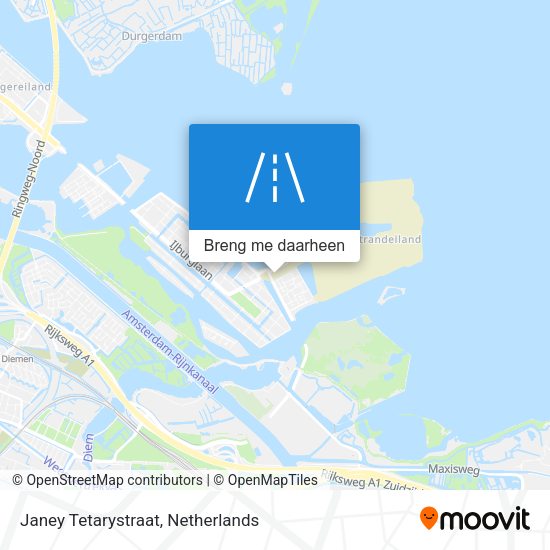 Janey Tetarystraat kaart