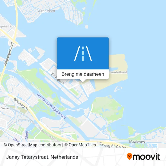 Janey Tetarystraat kaart