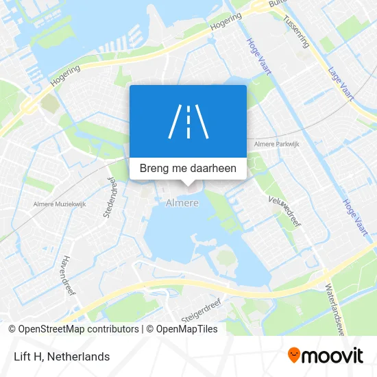 Lift H kaart