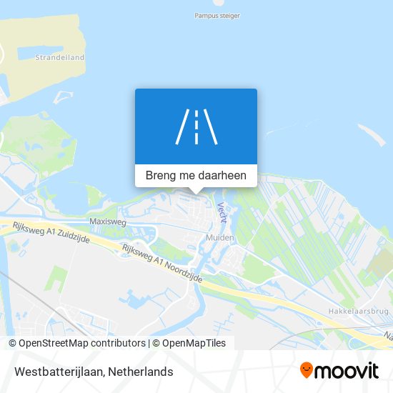 Westbatterijlaan kaart