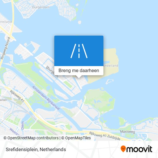 Srefidensiplein kaart