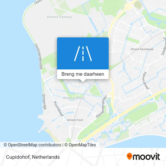 Cupidohof kaart
