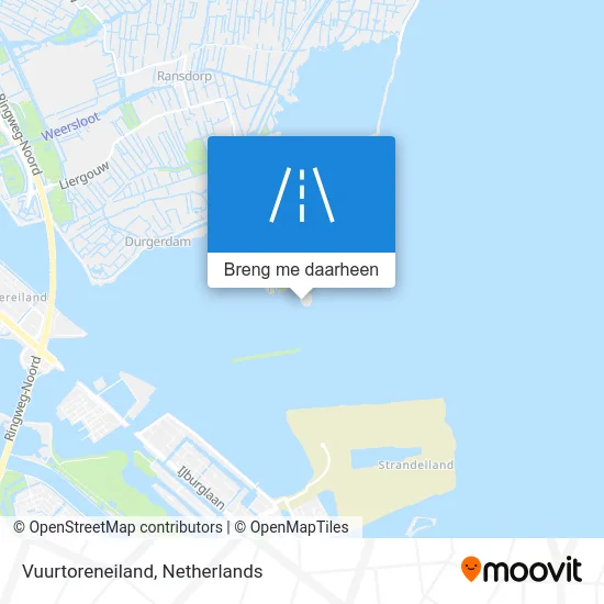 Vuurtoreneiland kaart