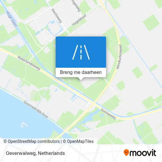 Oeverwalweg kaart