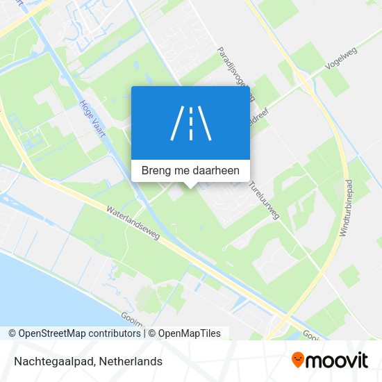 Nachtegaalpad kaart