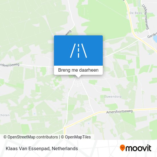 Klaas Van Essenpad kaart