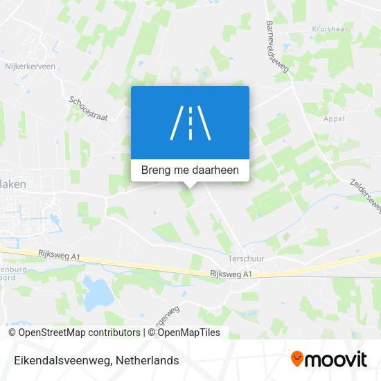 Eikendalsveenweg kaart