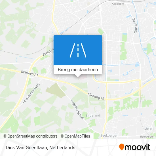 Dick Van Geestlaan kaart