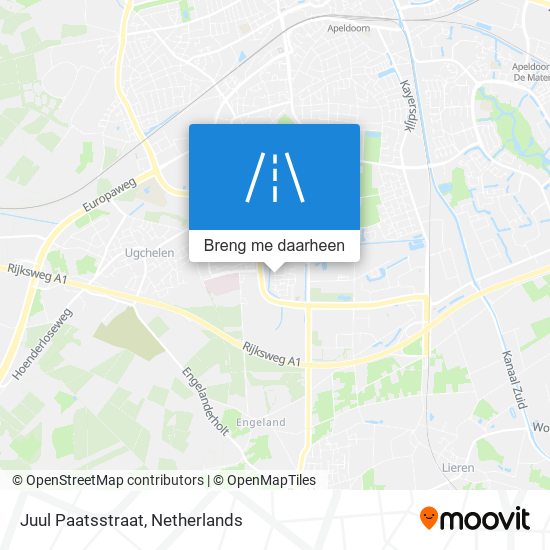 Juul Paatsstraat kaart