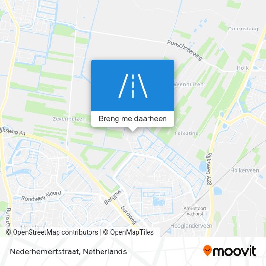 Nederhemertstraat kaart
