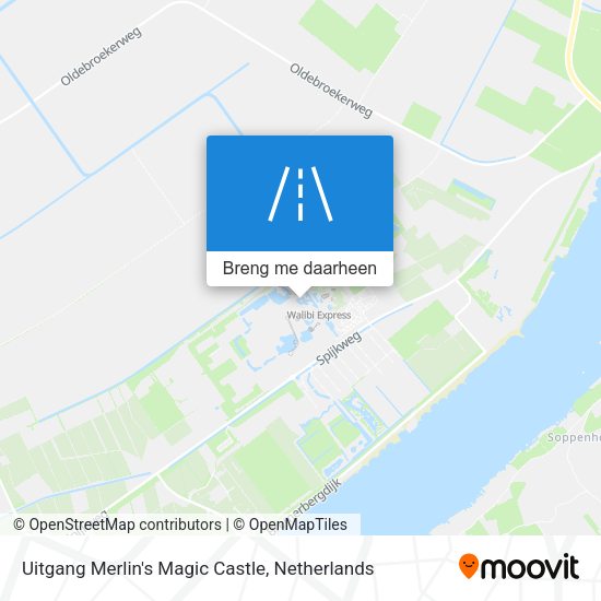 Uitgang Merlin's Magic Castle kaart