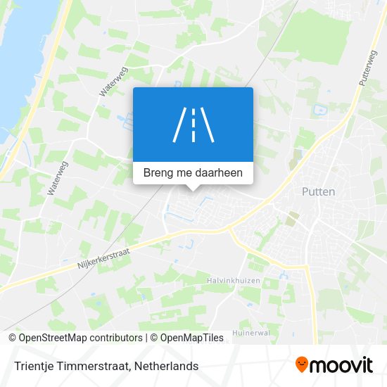 Trientje Timmerstraat kaart