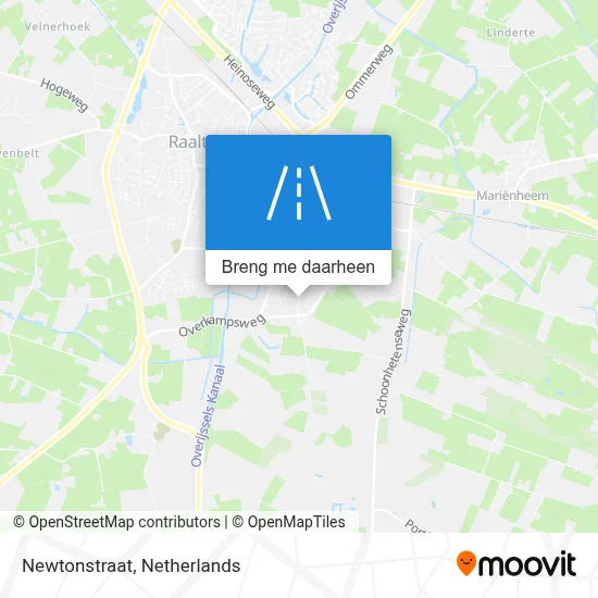 Newtonstraat kaart