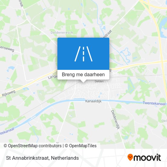 St Annabrinkstraat kaart