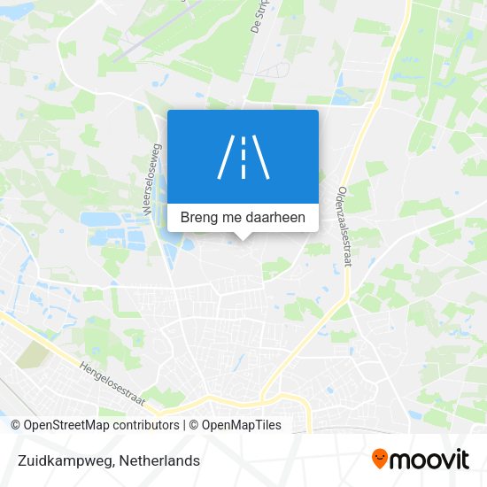 Zuidkampweg kaart