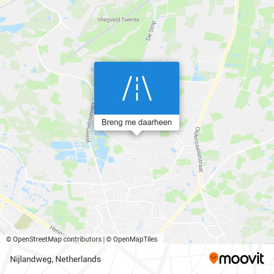 Nijlandweg kaart