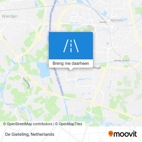 De Gieteling kaart