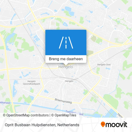 Oprit Busbaan Hulpdiensten kaart
