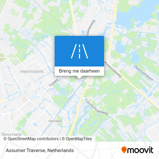 Assumer Traverse kaart