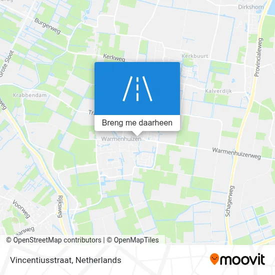 Vincentiusstraat kaart