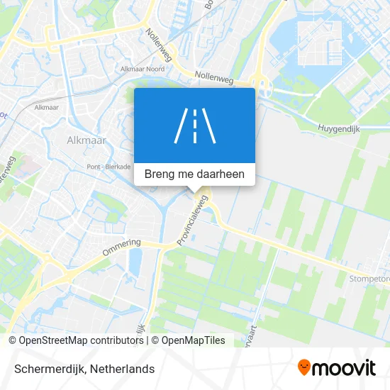 Schermerdijk kaart